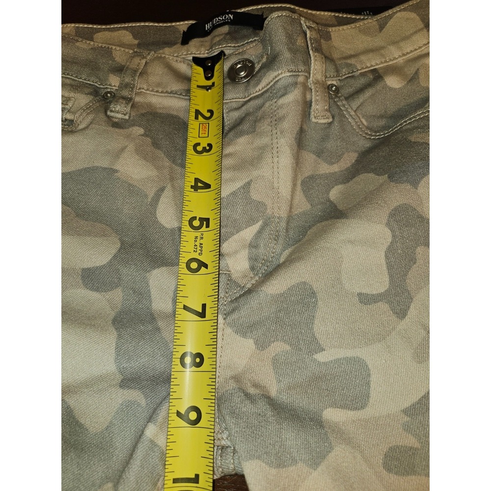 Hudson Nico Jeans Womens Tan Peyote Camo Mid Rise Straight Stretch Size 28 NWT - Picture 12 of 12